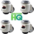 Casterhq TP-60S, Retractable Leveling Machine Stem Casters, 2,400 lb CB-LVP2S